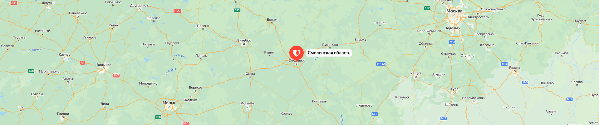 Карта Смоленской области